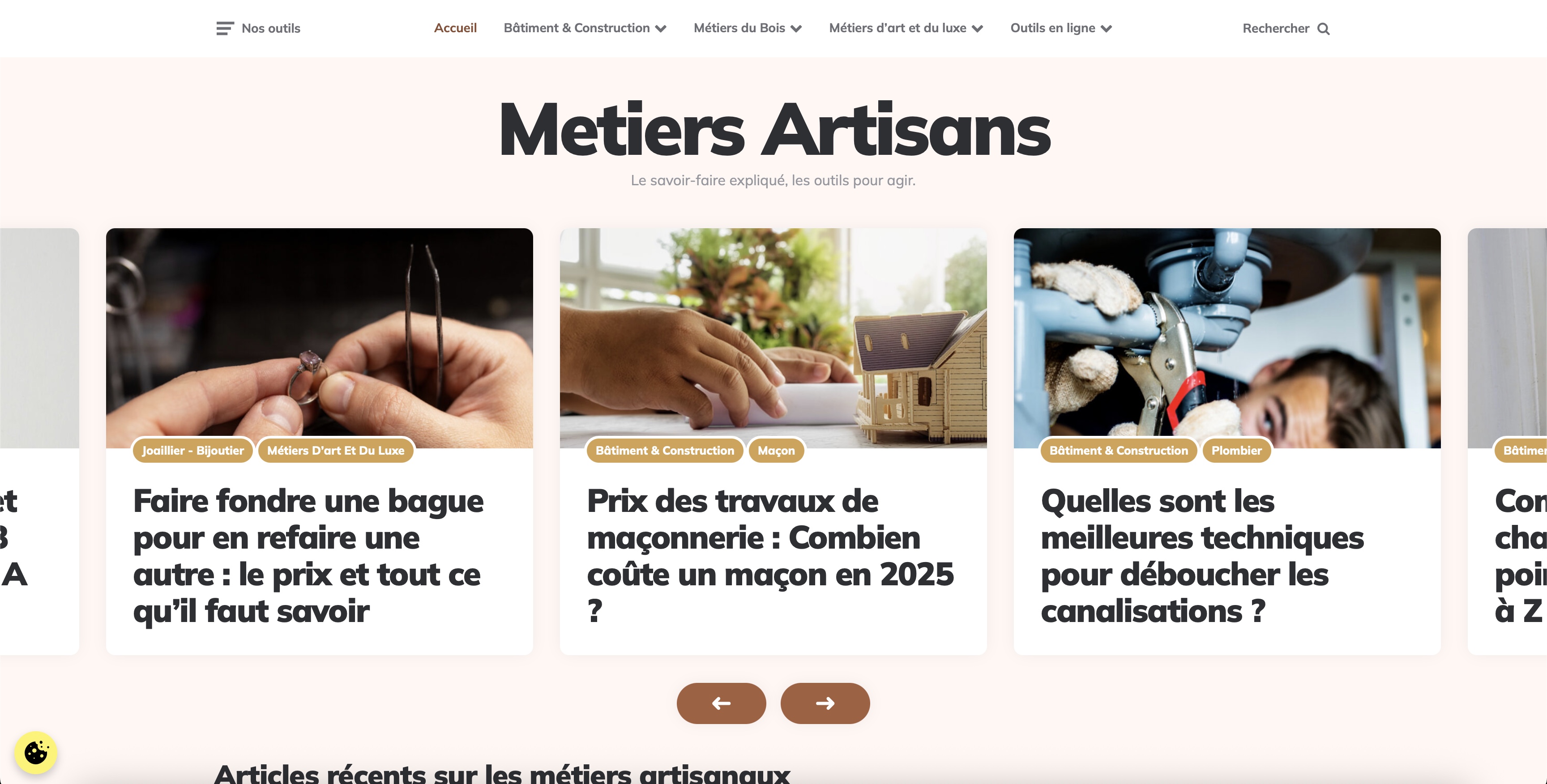 Metiers Artisans - Le savoir-faire expliqué, les outils pour agir.